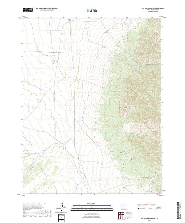 USGS Topographic Map – Pine Grove Reservoir