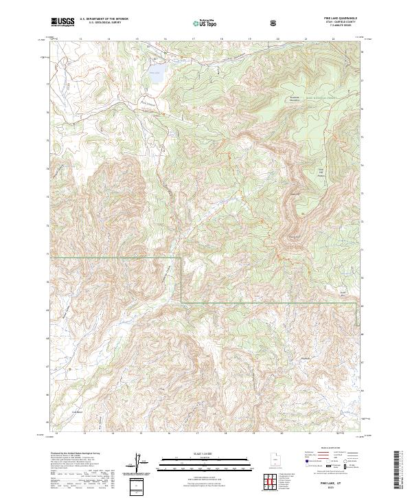 USGS Topographic Map – Pine Lake