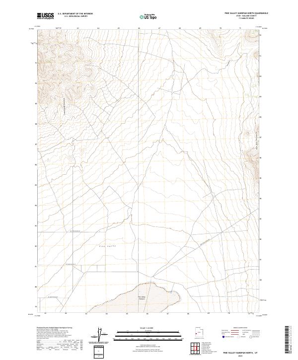 2023 Map of Pine Valley Hardpan North, 2023 Print