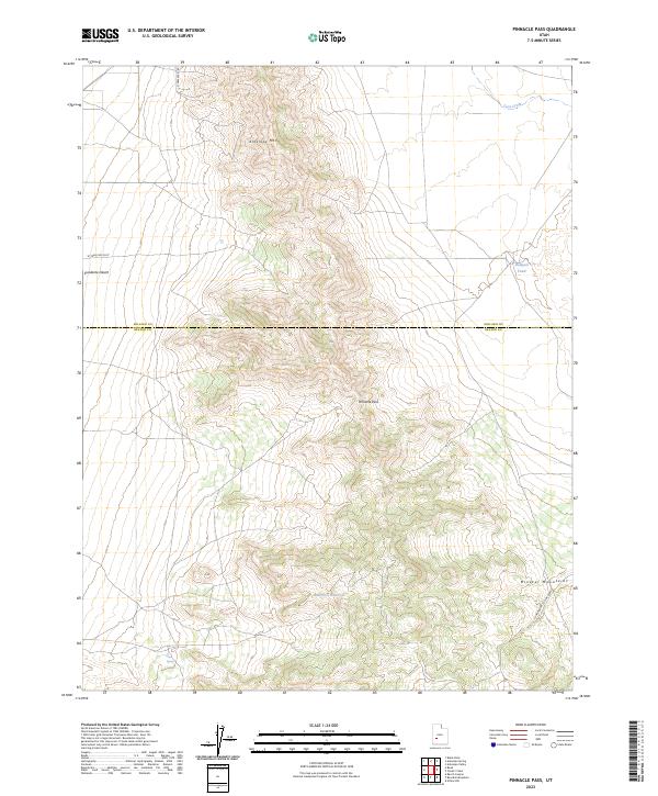 USGS Topographic Map – Pinnacle Pass