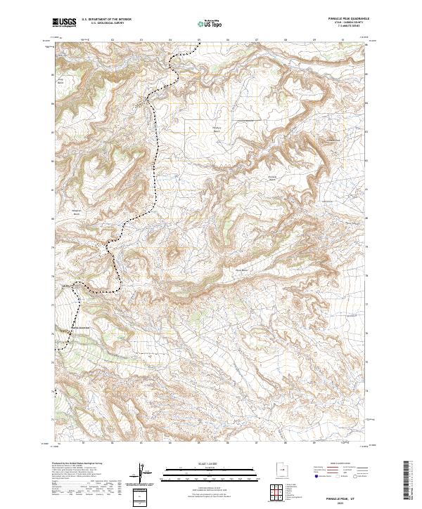 USGS Topographic Map – Pinnacle Peak