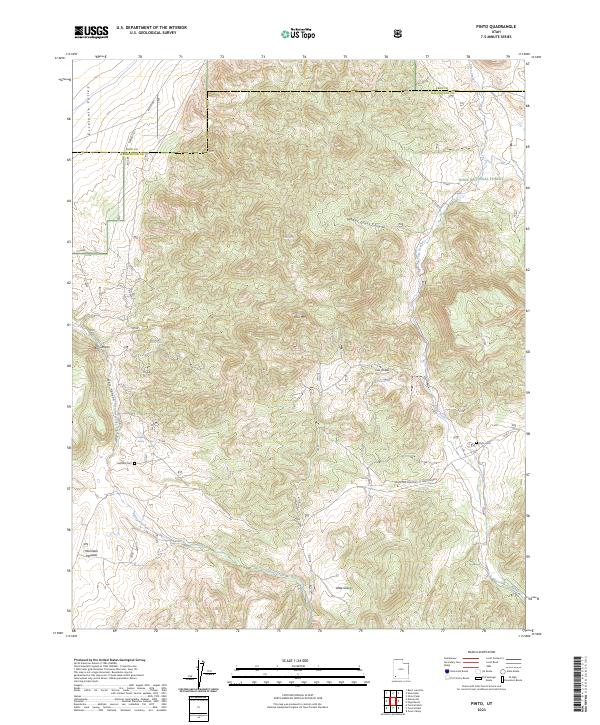 USGS Topographic Map – Pinto