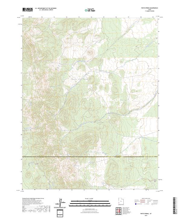 USGS Topographic Map – Pinto Spring