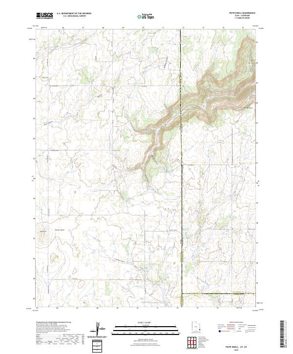 USGS Topographic Map – Piute Knoll