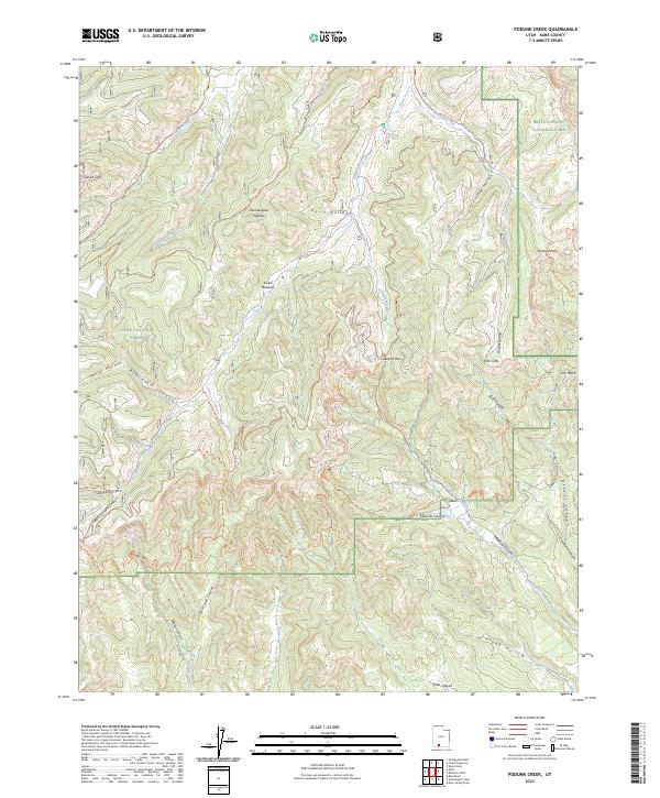 USGS Topographic Map – Podunk Creek