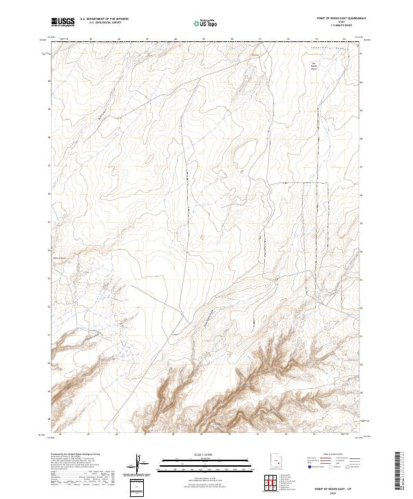 USGS Topographic Map – Point of Rocks East
