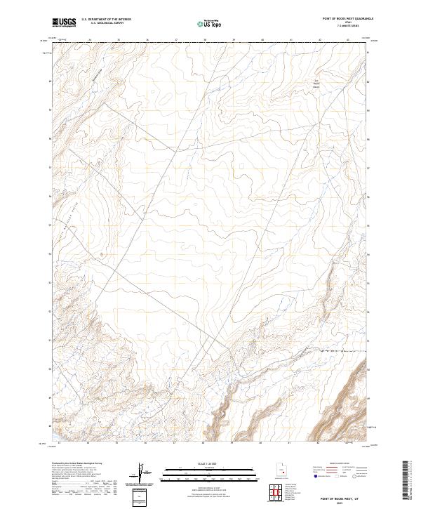 2023 Map of Point of Rocks West, 2023 Print