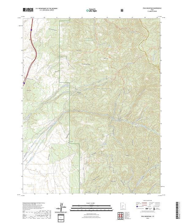 USGS Topographic Map – Pole Mountain