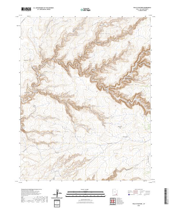 USGS Topographic Map – Pollys Pasture
