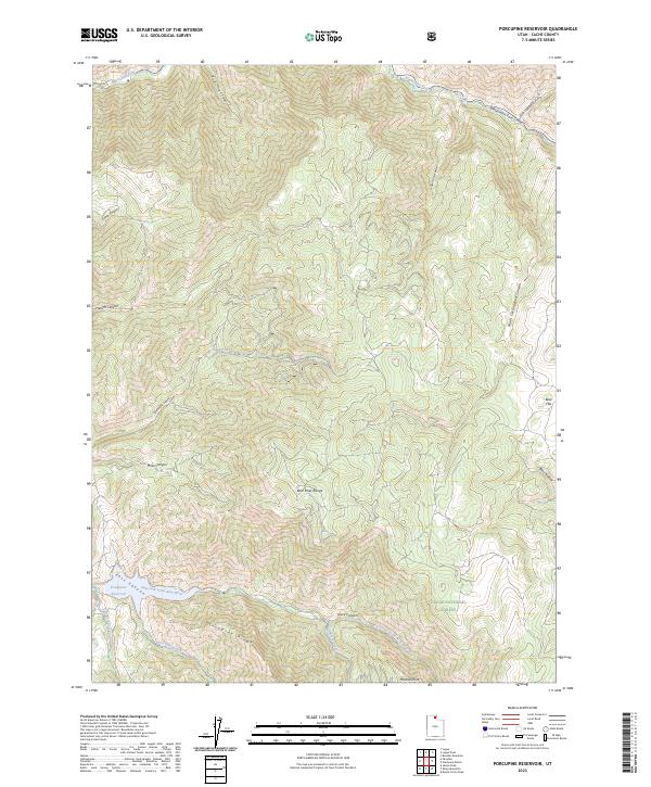 USGS Topographic Map – Porcupine Reservoir