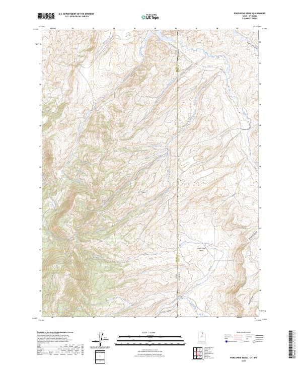 USGS Topographic Map – Porcupine Ridge