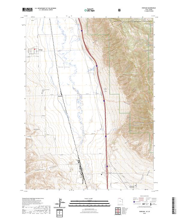 USGS Topographic Map – Portage