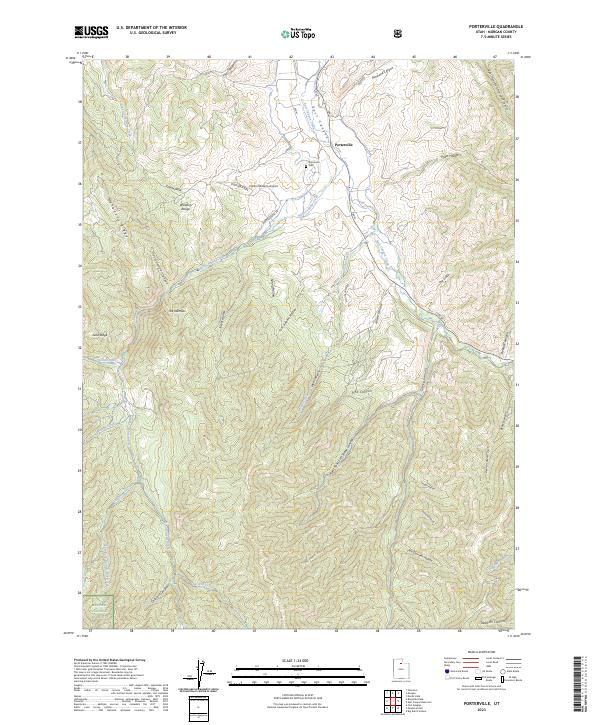 USGS Topographic Map – Porterville