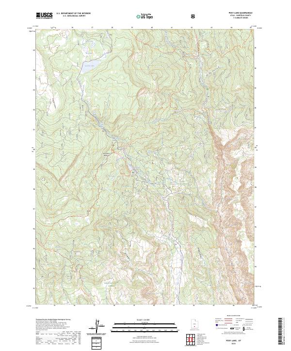 USGS Topographic Map – Posy Lake