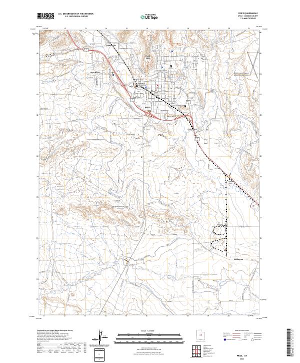 USGS Topographic Map – Price