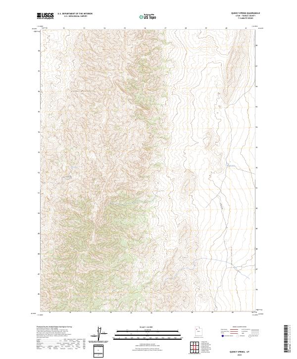 USGS Topographic Map – Quincy Spring