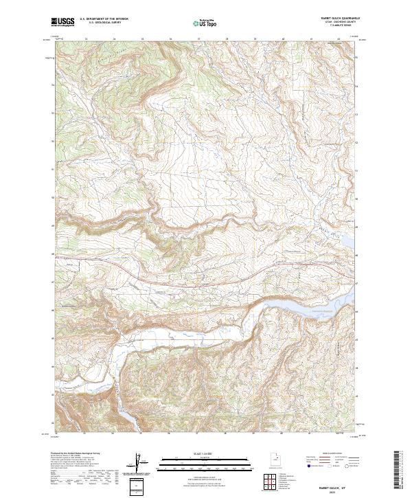 USGS Topographic Map – Rabbit Gulch