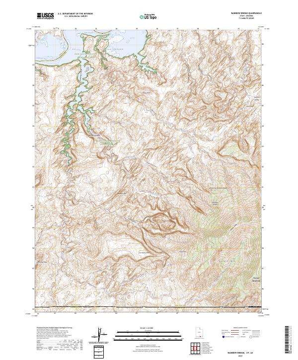 USGS Topographic Map – Rainbow Bridge
