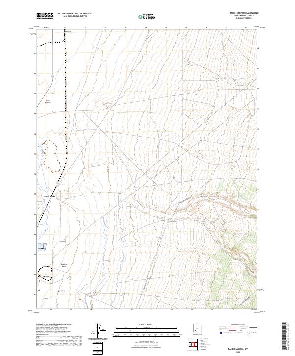 USGS Topographic Map – Ranch Canyon