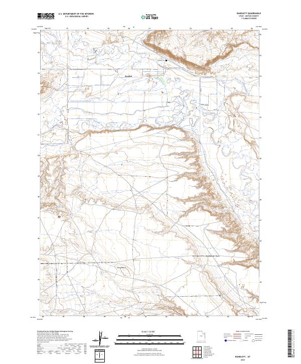 USGS Topographic Map – Randlett