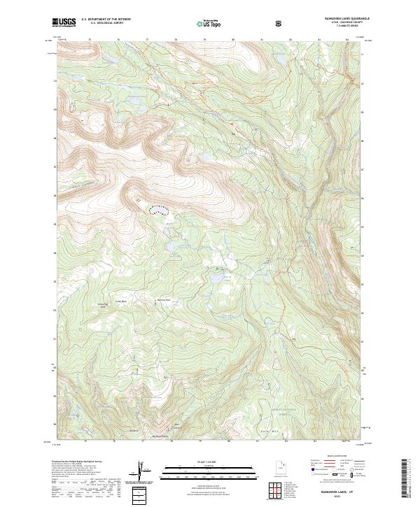 USGS Topographic Map – Rasmussen Lakes