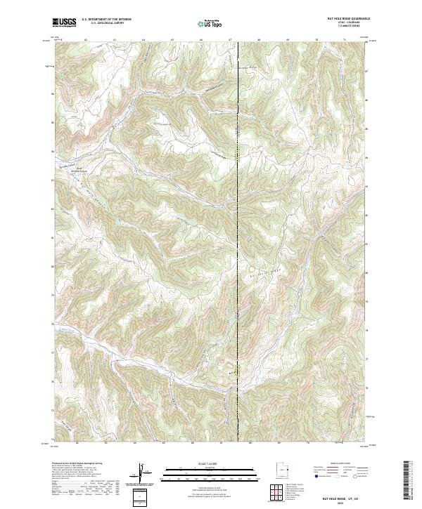 USGS Topographic Map – Rat Hole Ridge