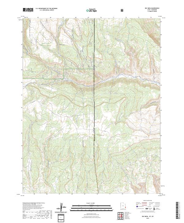 USGS Topographic Map – Ray Mesa
