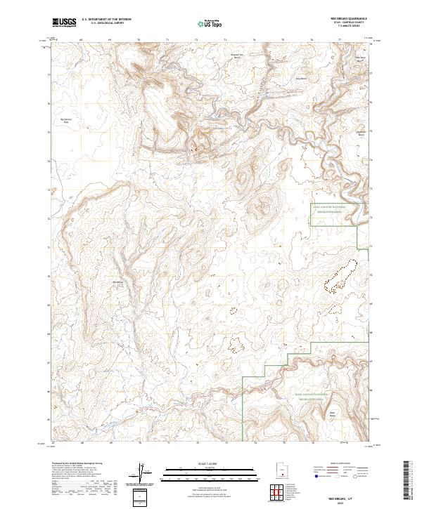 USGS Topographic Map – Red Breaks