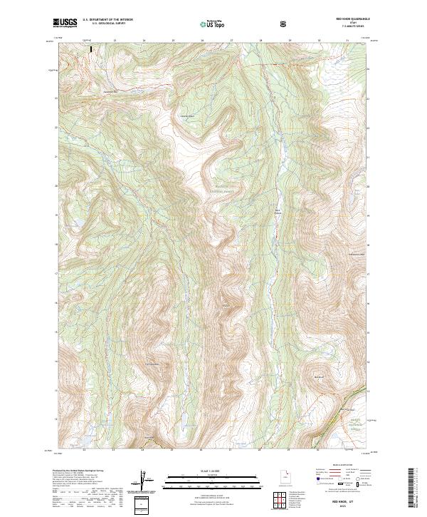 USGS Topographic Map – Red Knob