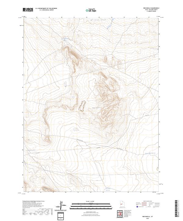 USGS Topographic Map – Red Knolls