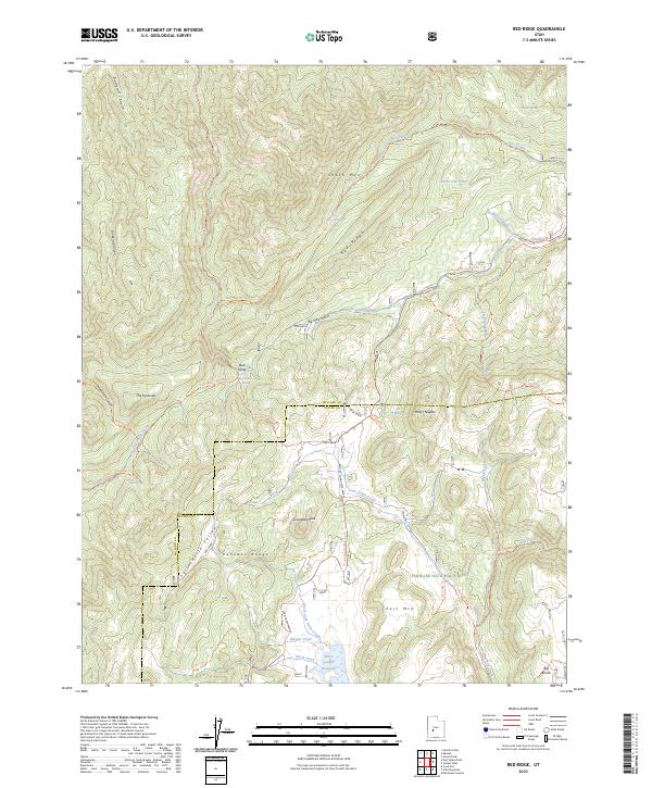 USGS Topographic Map – Red Ridge