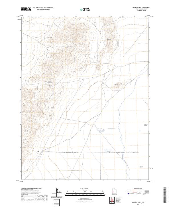 USGS Topographic Map – Red Rock Knoll