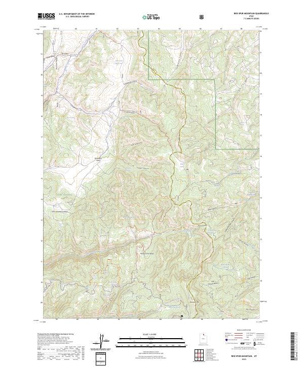 USGS Topographic Map – Red Spur Mountain