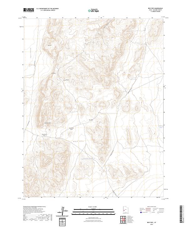 USGS Topographic Map – Red Tops