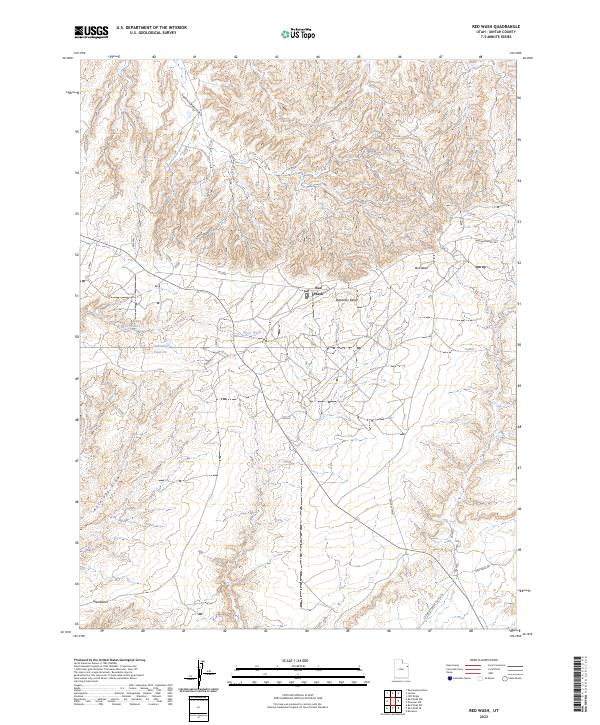 USGS Topographic Map – Red Wash