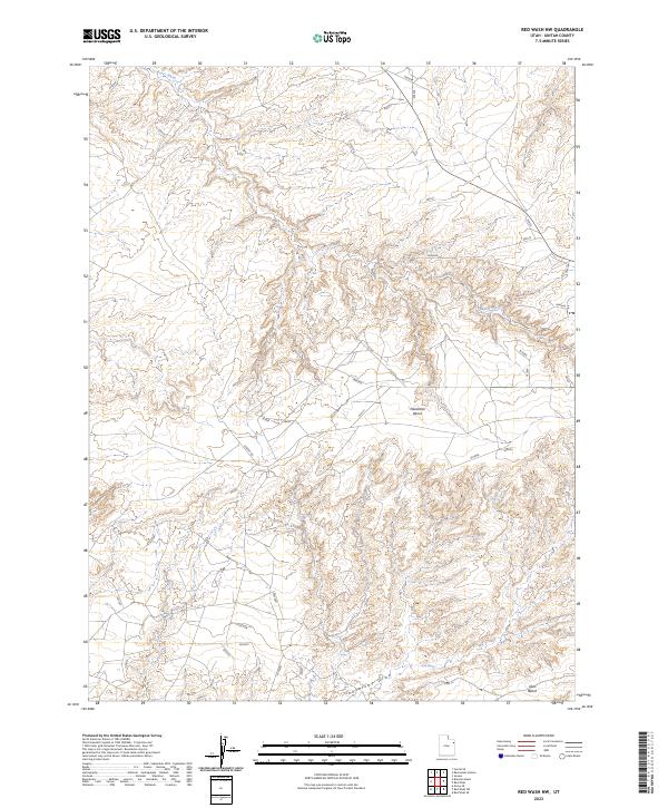 USGS Topographic Map – Red Wash NW