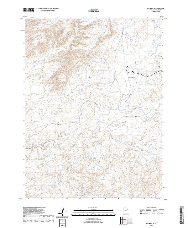 USGS Topographic Map – Red Wash SE