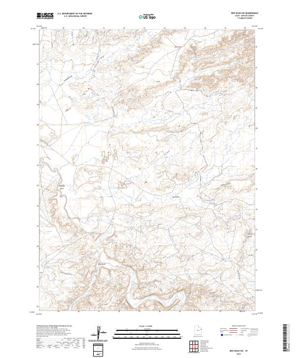 USGS Topographic Map – Red Wash SW