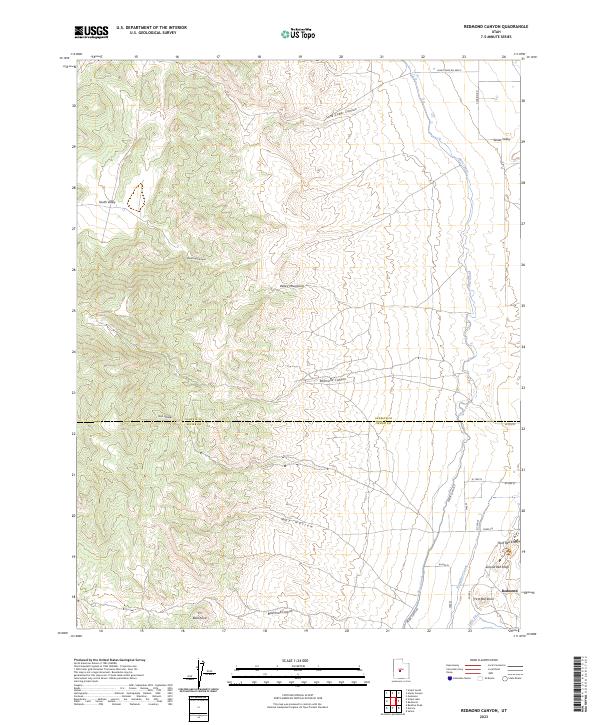 USGS Topographic Map – Redmond Canyon