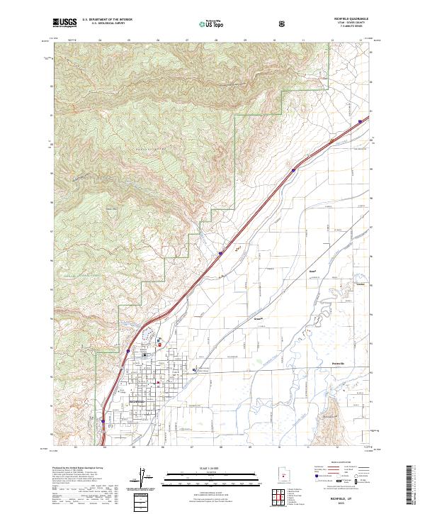 USGS Topographic Map – Richfield