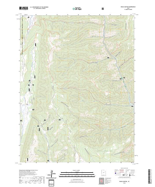 USGS Topographic Map – Rilda Canyon
