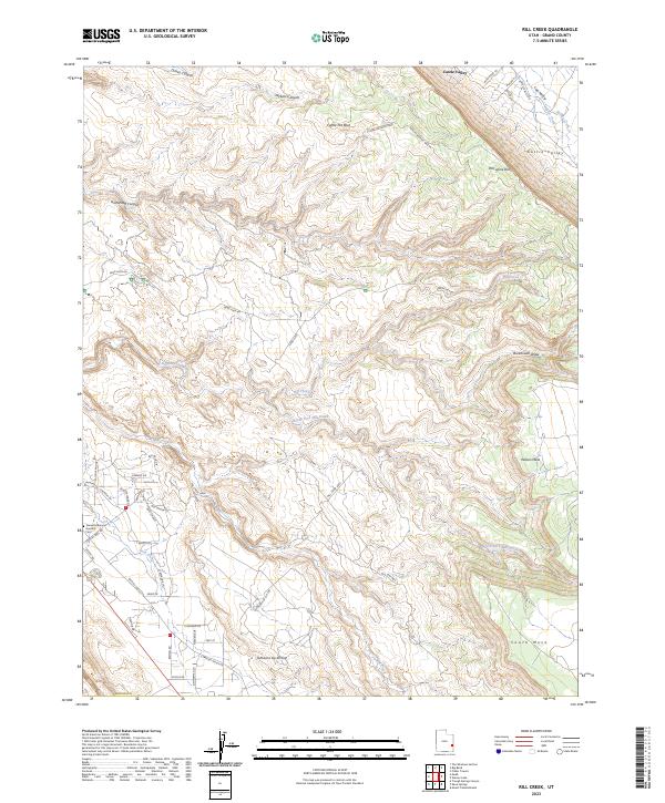 USGS Topographic Map – Rill Creek