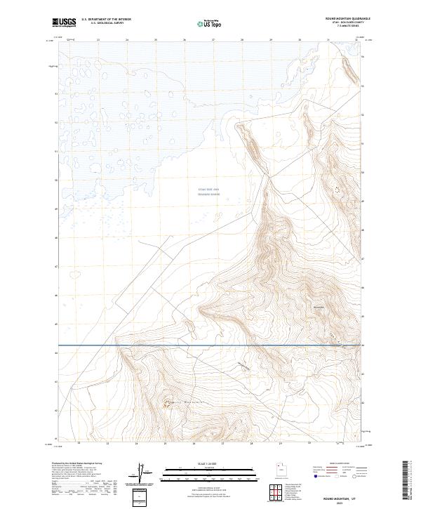 USGS Topographic Map – Round Mountain