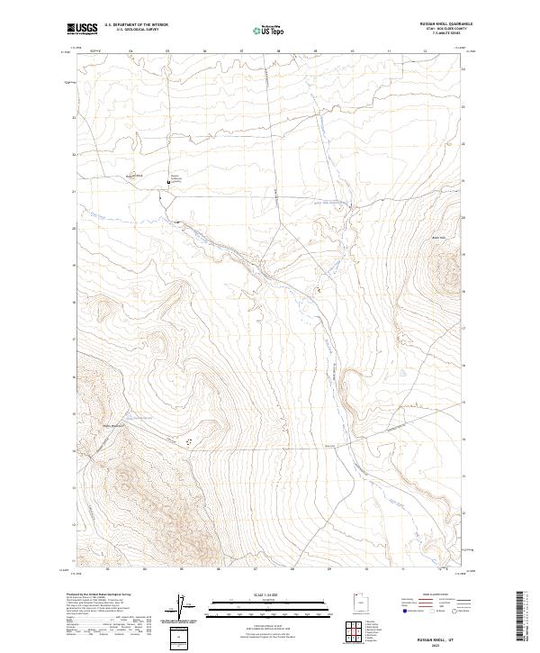 USGS Topographic Map – Russian Knoll