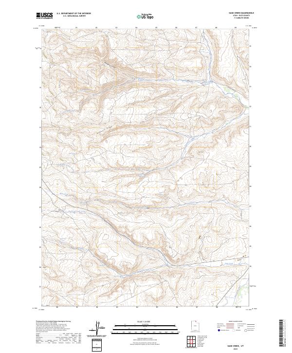 USGS Topographic Map – Sage Creek
