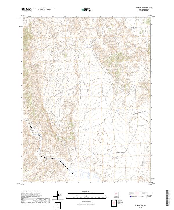 USGS Topographic Map – Sage Valley