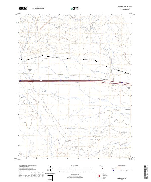 USGS Topographic Map – Sagers Flat