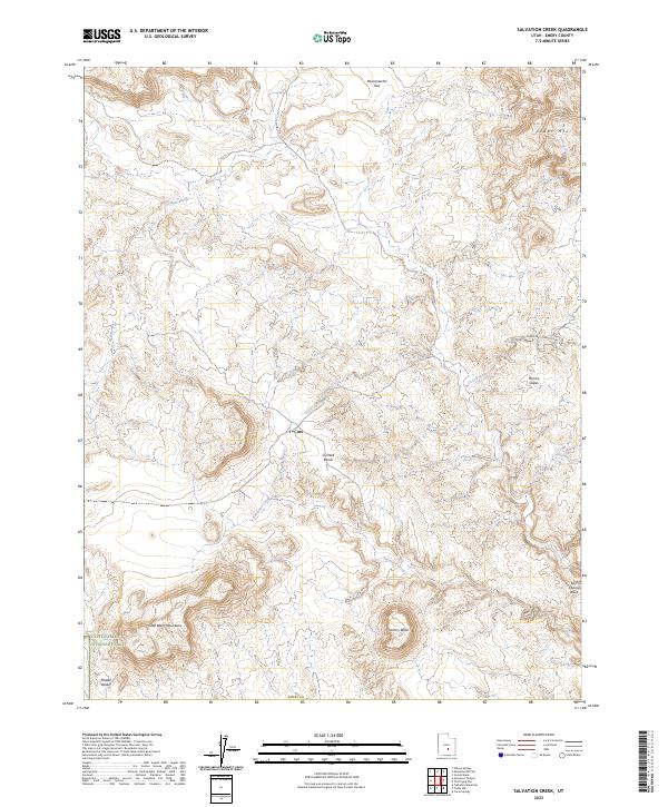 USGS Topographic Map – Salvation Creek