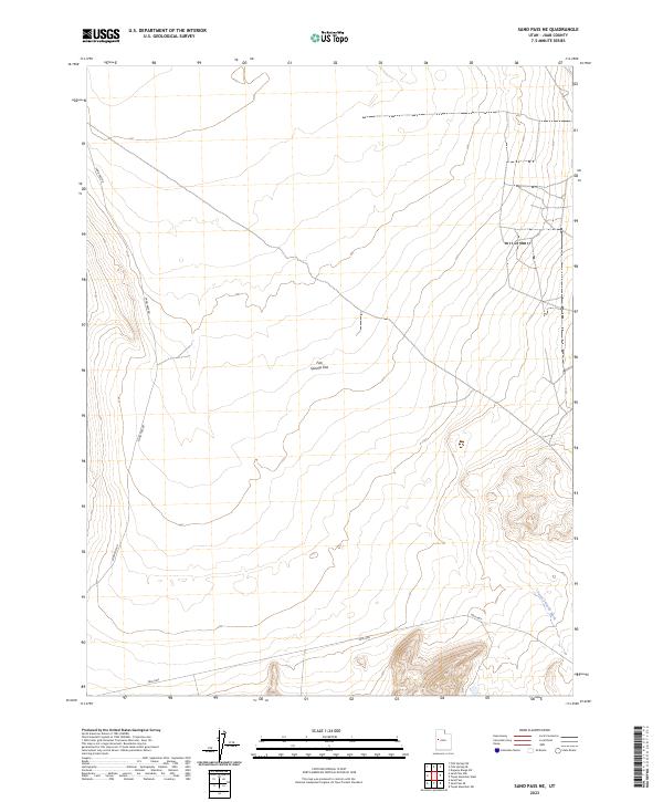 USGS Topographic Map – Sand Pass NE