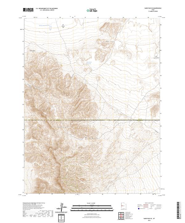 USGS Topographic Map – Sand Pass SE